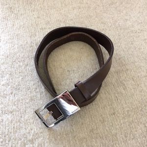 Gucci Brown Leather Belt